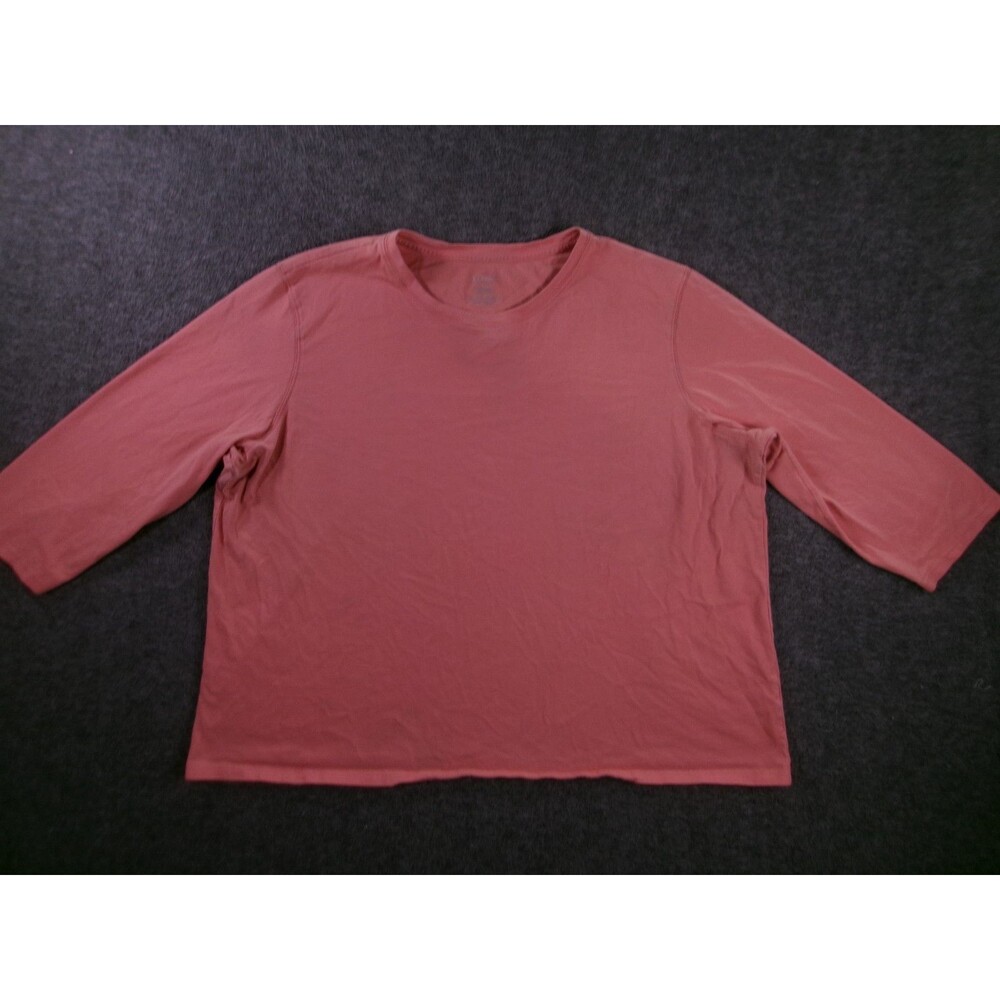 LL Bean Top Women 2X Pink Office Casual Work Day Base Layer Capsule Everyday